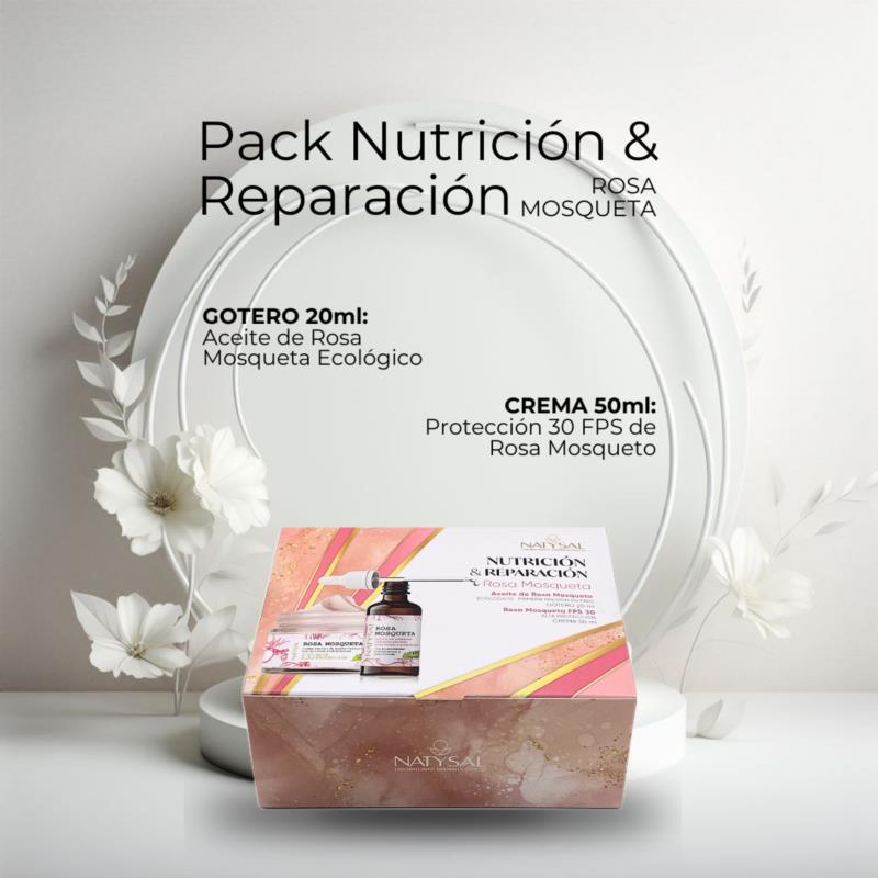 Pack Regalo Nutrición y Reparación de Rosa Mosqueta, Natysal